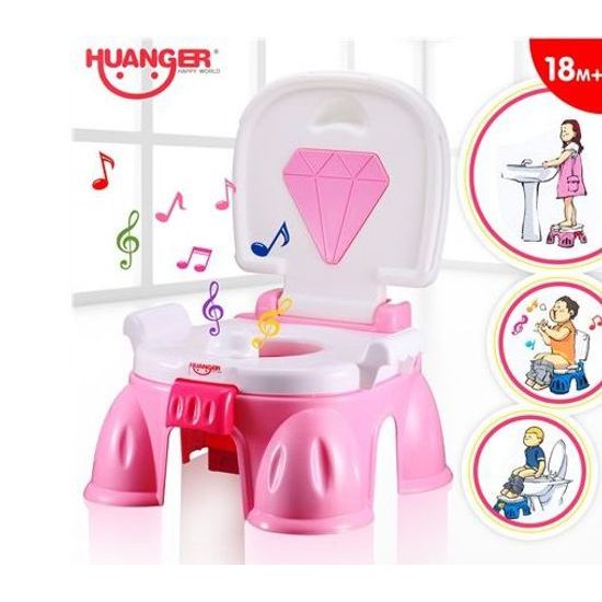 Haunger interaktivní hrající nočník 3v1 Korunka modrý