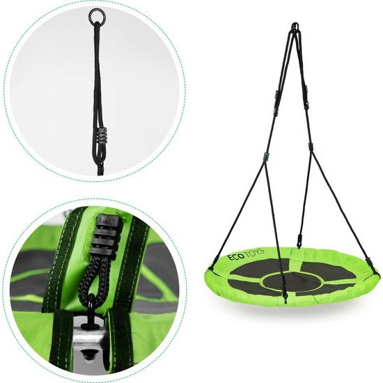 Zahradní houpačka Čapí hnízdo 100 cm zelená