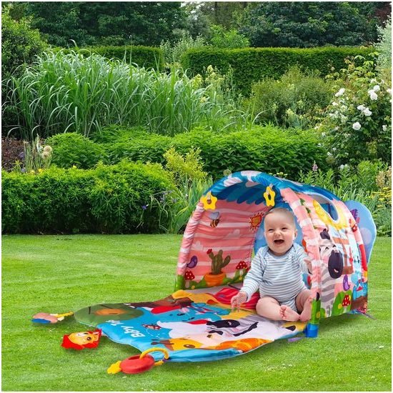 Hrací deka 4v1 s tunelem a hrazdičkou Activity Gym