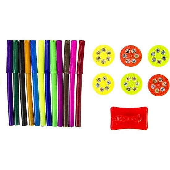 Dětský projektor ve tvaru rakety + 36 obrazových vzorů