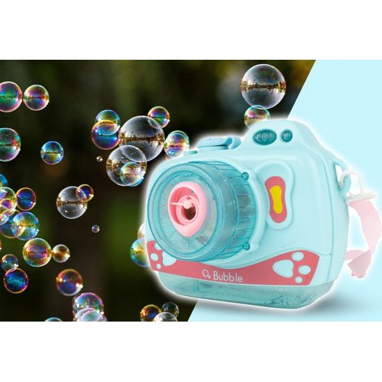 Bublifuk na baterie fotoaparát Bubble Cam modrý