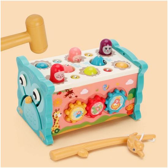 Magická edukační kostka pro děti 8v1 růžová