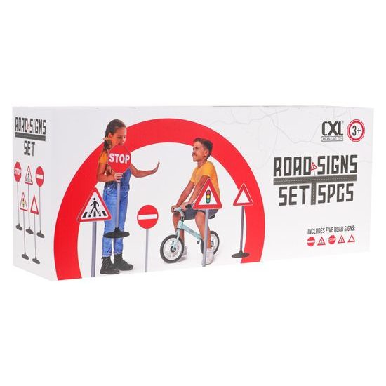 Dětské dopravní značky 70 cm Road Signs - 5 kusů