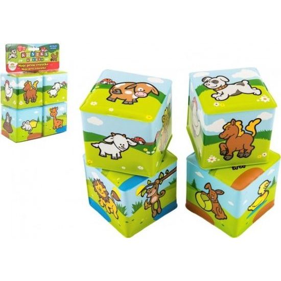 Kostky - Moje první zvířátka 4 ks