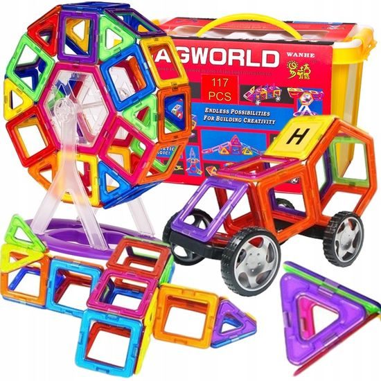 Doris magnetická stavebnice XXL v kufříku Magical Magnet 117 dílů