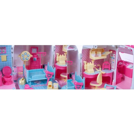 Rozkládací sanitka pro panenku My Little Hospital