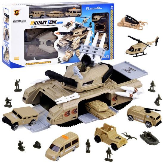 Vojenský tank s příslušenstvím a vojáčky Military Tank