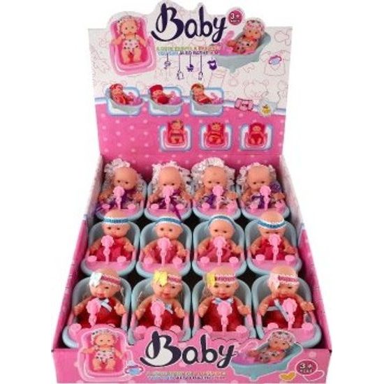 Miminko panenka ve vaničce - mix 3 druhy