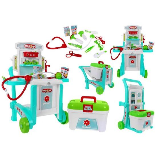 Majlo Toys dětský lékařský vozík 3v1 Little Doctor