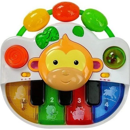 Dětský klavír s opicí na baterky