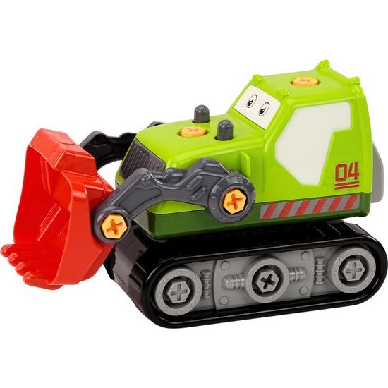 Pásový bagr k sestavení DIY-zelený