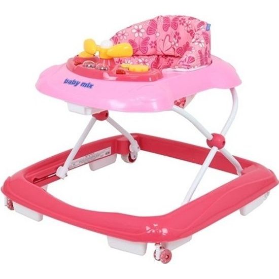 Baby Mix dětské vzdělávací chodítko růžové
