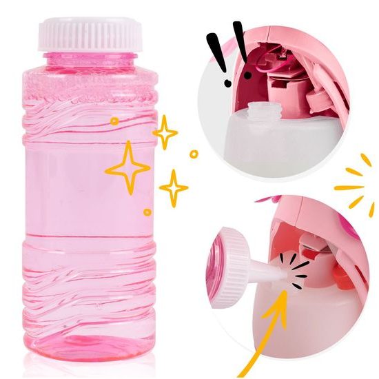 Bublifuk na baterie Růžový ptáček