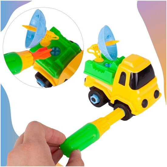 Šroubovací nákladní auto se 3 autíčky Cartoon Vehicle