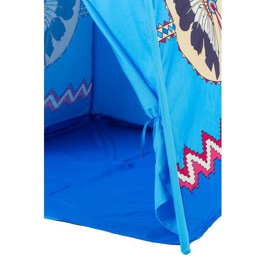 Ecotoys dětský indiánský stan modrý