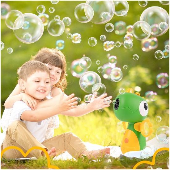 Bublifuk na baterie Zelený dinosaurus