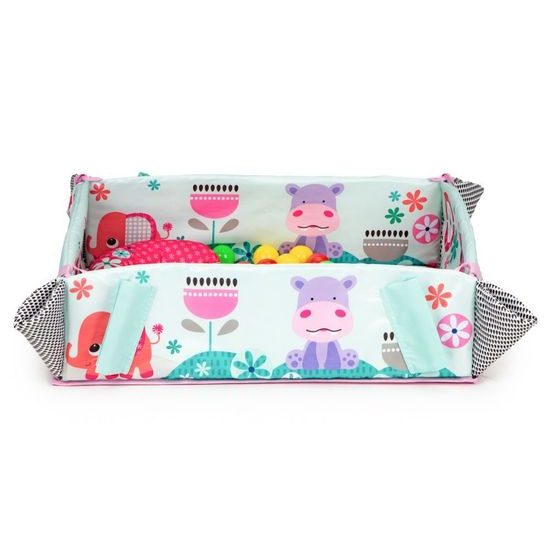 Ecotoys hrací deka 5v1 se 30 míčky Your Way Ball Play růžová