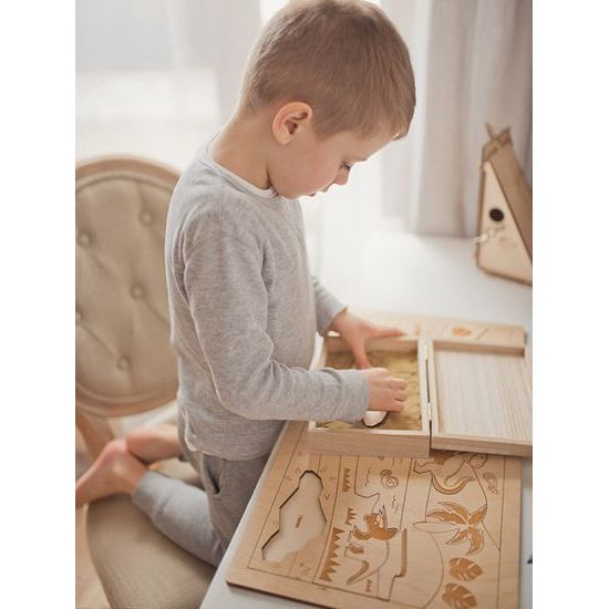 Dinosauři - dřevěné puzzle - ČESKÁ VERZE