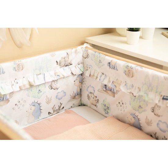 Ochranný mantinel do postýlky Sensillo - lesní zvířátka