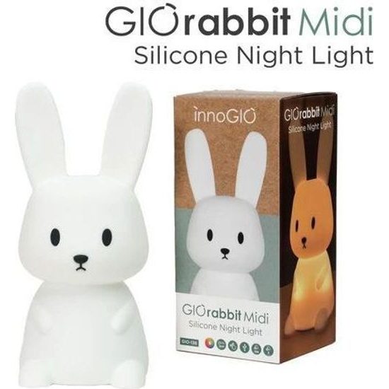 Innogio Přenosná silikonová lampička - Rabbit Midi
