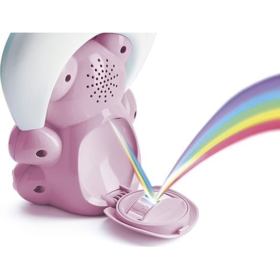 Chicco Medvídek s projektorem duhy a melodií - růžový