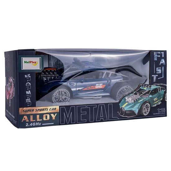 Závodní kovové auto na dálkové ovládání Fast Spirit 1:16