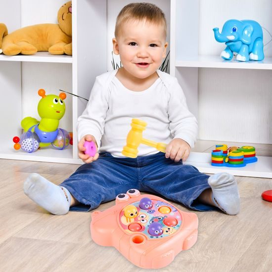 Zatloukání míčků pro nejmenší Funny Hole - růžová