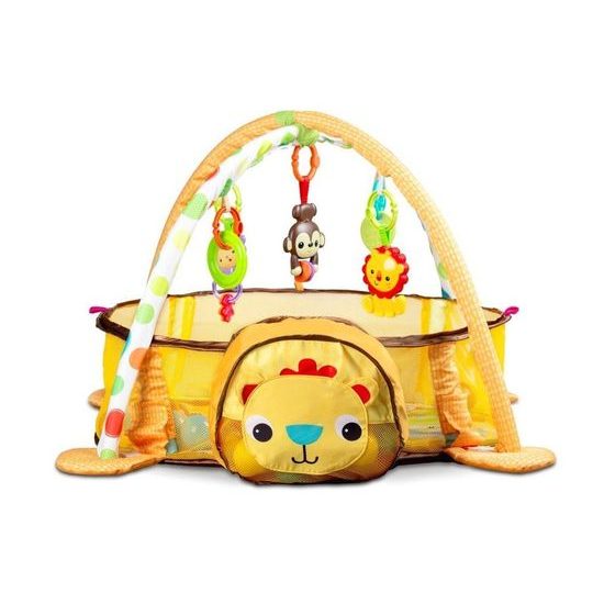 Ecotoys hrací deka s 30 míčky Lvíček