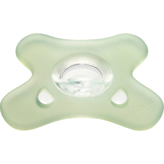 CANPOL babies Dudlík 100% silikonový symetrický 0-6m 1ks zelený