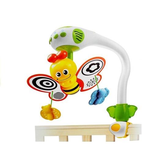 Majlo Toys kolotoč nad postýlku s projektorem Včelka