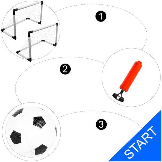 Fotbalová branka 2v1 s míčem 92x61 cm