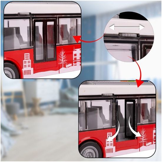 Dětský autobus se světlem a zvuky City Bus 1:16