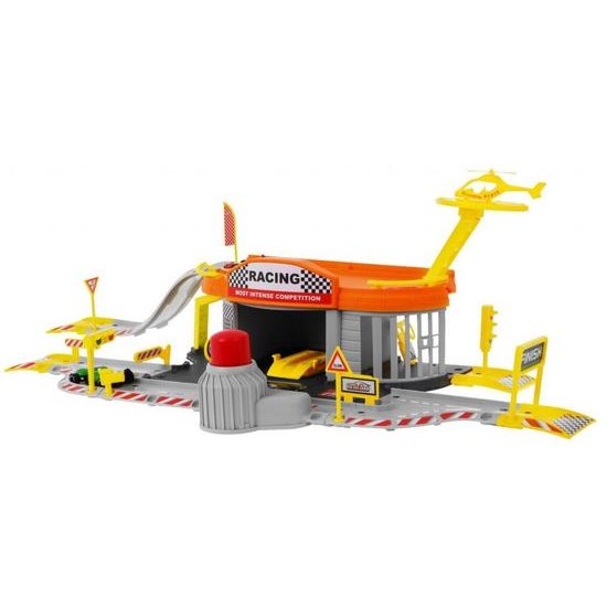 Majlo Toys parkovací garáž Formule s dráhou