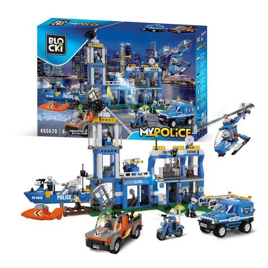 Blocki MyPolice stavebnice velká policejní stanice 917 dílků