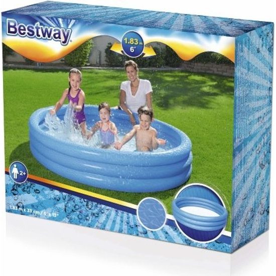 Bazén dětský nafukovací 3 komory - mix 3 barvy