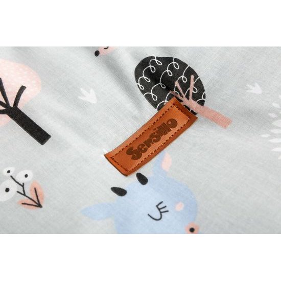 Bavlněný koš na hračky medium srnečky