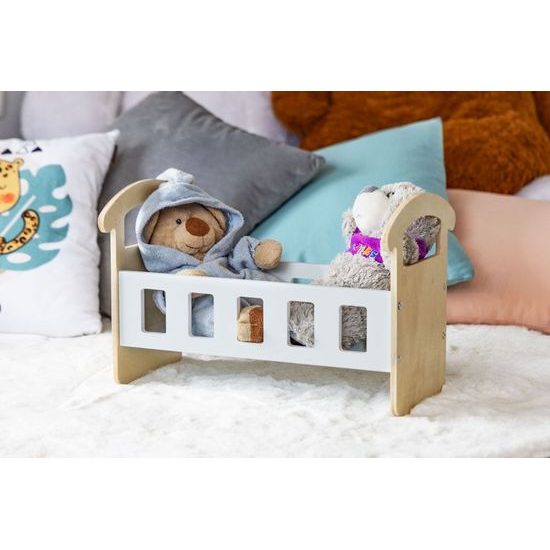 Ecotoys dřevěná postýlka pro panenky