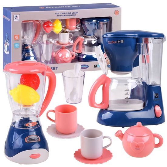 Dětský kávovar a mixér na baterie Coffee Kitchen Set