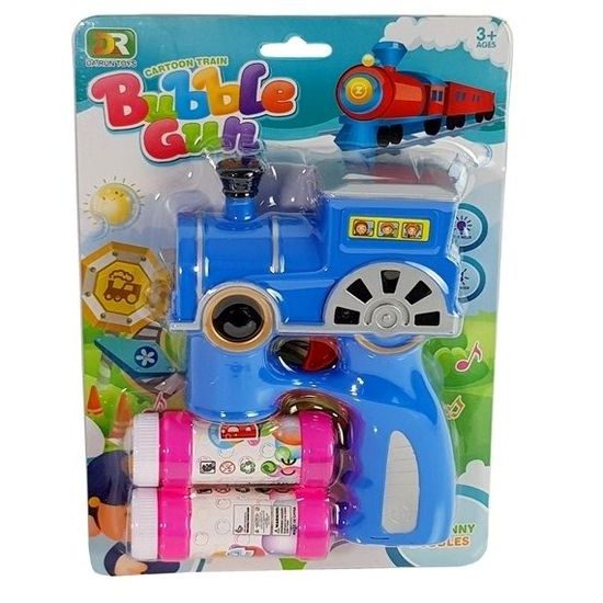 Majlo Toys bublifuk na baterie Lokomotiva modrá