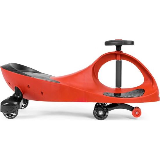 Ecotoys gravitační odrážedlo se svítícími koly Spinner - červené