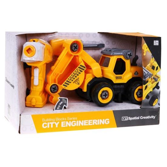 Dětský šroubovací bagr na baterie City Build