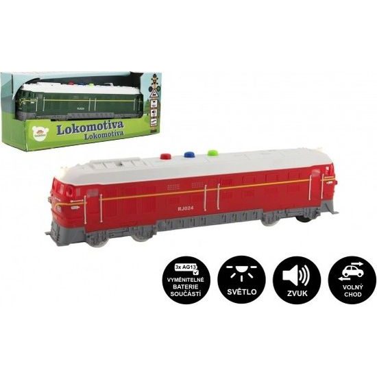 Lokomotiva/Vlak na baterie - mix 2 barvy