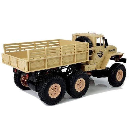 Nákladní auto 6x6 na dálkové ovládání Army Truck hnědé 1:18