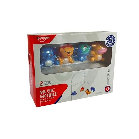 Haunger kolotoč nad postýlku se zvířátky Music Mobile
