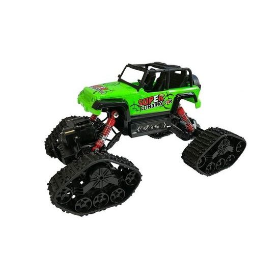 Auto na dálkové ovládání 4x4 s výměnnými koly Super Climber 1:18 zelené