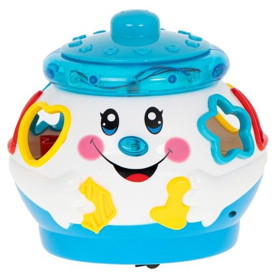 Multifunkční interaktivní kotlík s vkládačkou Funny Pot bílý