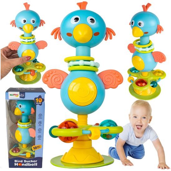 Senzorická hračka pro nejmenší se světlem a zvukem Veselý ptáček