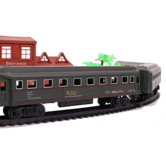 Mini vláčkodráha na baterie se světlem Rail King II