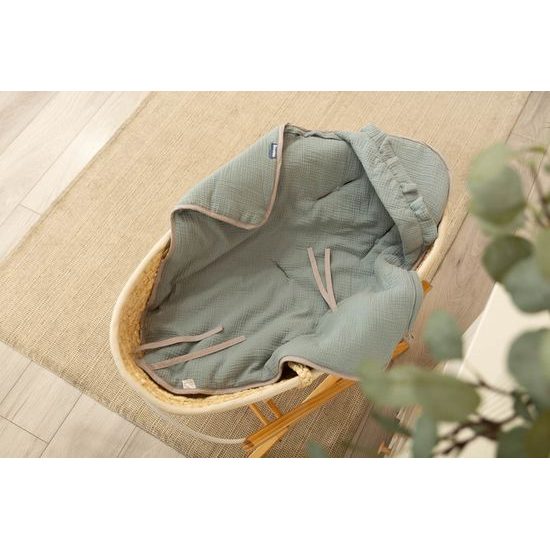 Mušelínová zavinovačka do autosedačky - Khaki