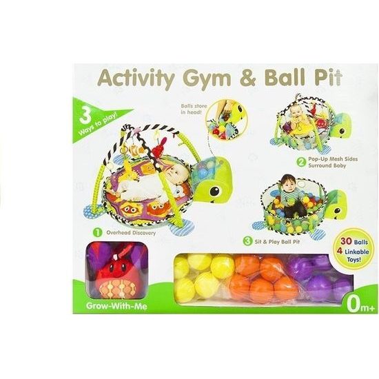 Vzdělávací podložka pro miminko 3v1 želva